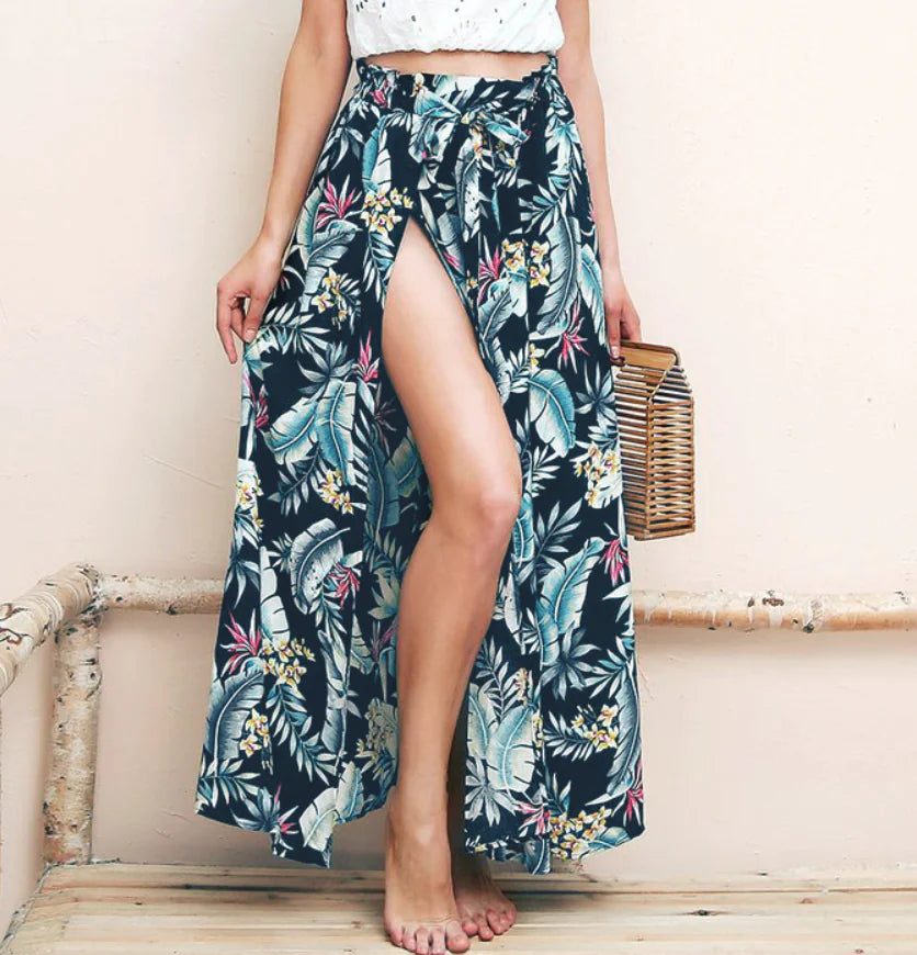 Floral Maxi Skirt, Bodycon Skirt, Midi Skirt