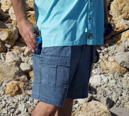 Men's Beer Can Island Cargo Cott. Fishing Short
